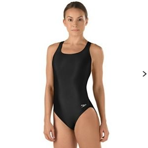 Speedo one piece black swimsuit
